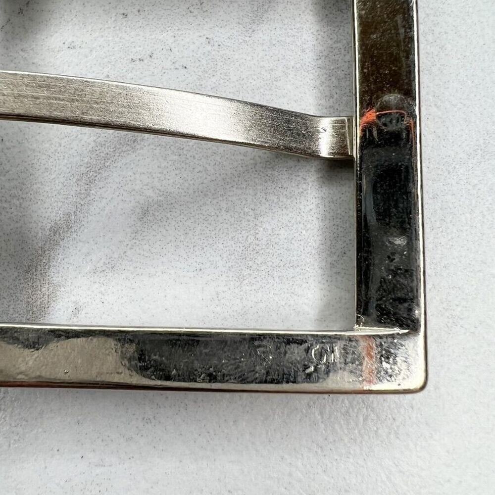 Silver Tone Simple Basic Belt Buckle - Picture 8 of 9